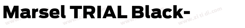 Marsel TRIAL Black字体转换